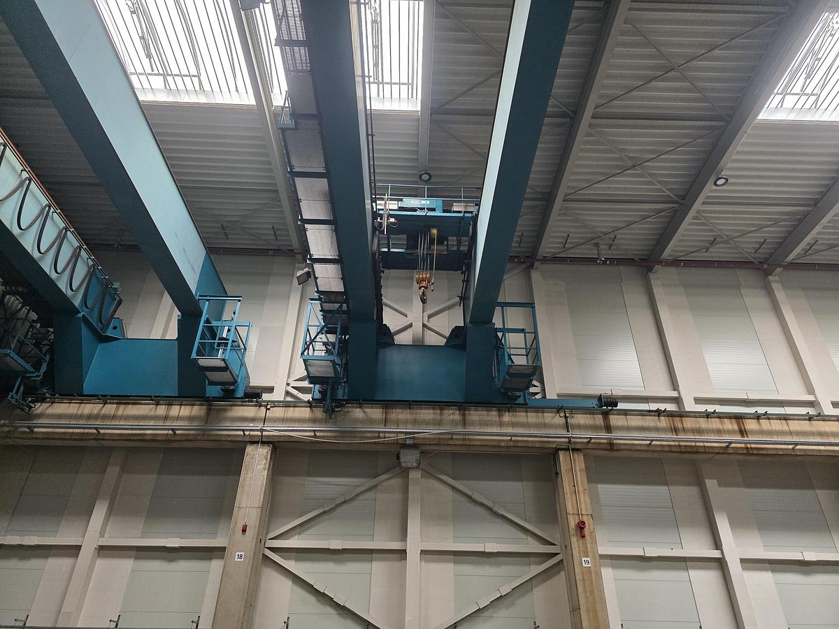 Used 2 x 40 tonne Abus/Schaeffer Overhead Bridge/Travelling Cranes