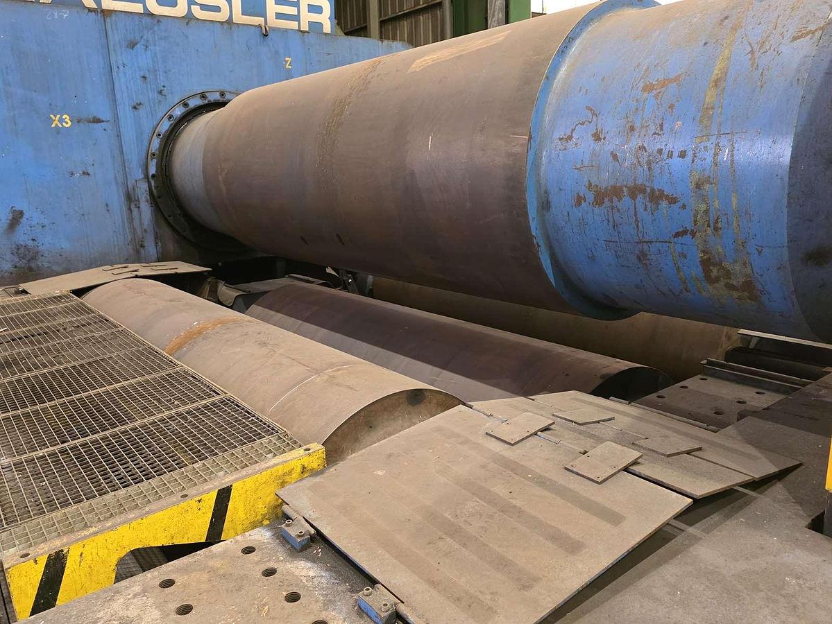 Used Haeusler Heavy Duty 4 Roll Plate Bending Rolls, 3.6m x 200mm capacity