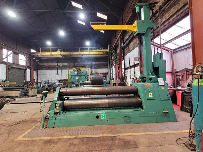 Used Roundo Plate Bending Rolls, 3m x 20mm Capacity, 3m x 16mm Prebending