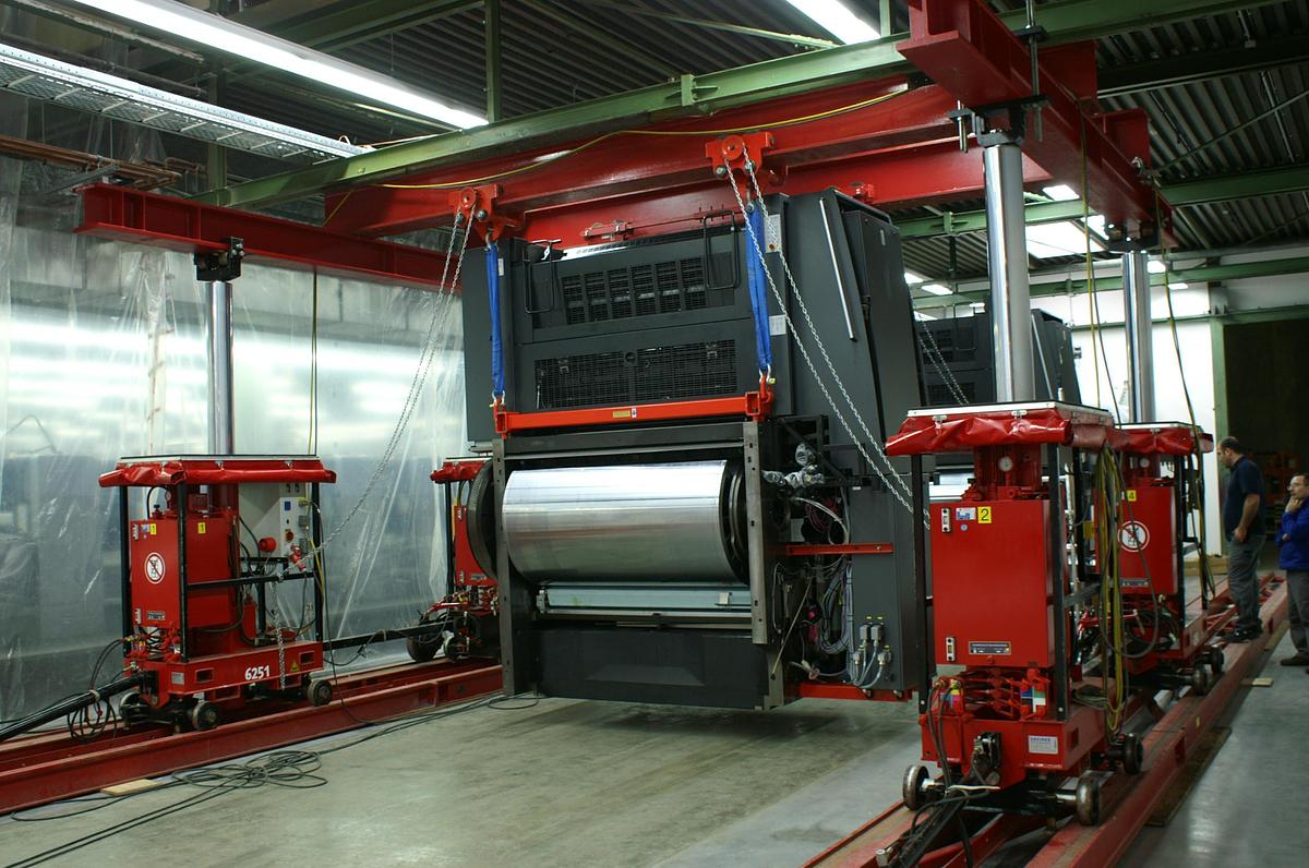 Used Greiner 160 ton 4 Point Hydraulic Lifting Gantry