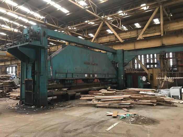 Used Hugh Smith 10.7m x 600 ton Shipyard Roll Press, Plate Rolling and Bending Machine