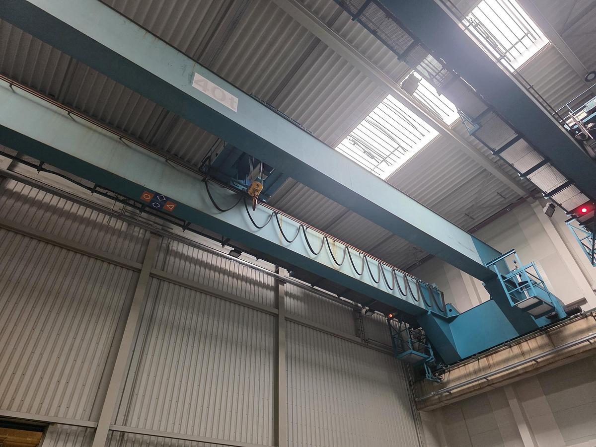 Used 2 x 40 tonne Abus/Schaeffer Overhead Bridge/Travelling Cranes