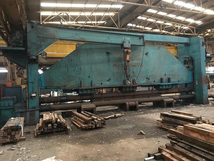 Used Hugh Smith 10.7m x 600 ton Shipyard Roll Press, Plate Rolling and Bending Machine