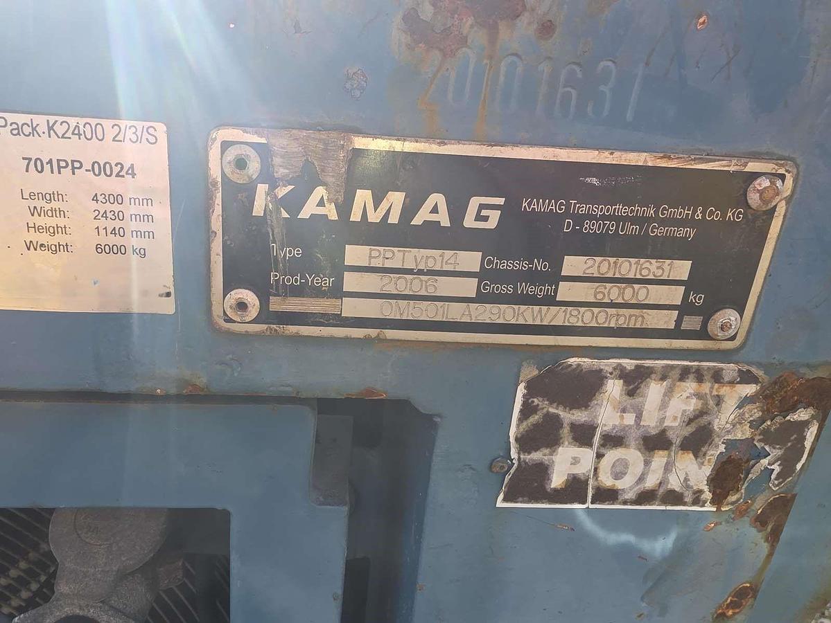 Used KAMAG SPMTs (Self Propelled Modular Trailers), 12 Axle Lines, 1 x  PPU