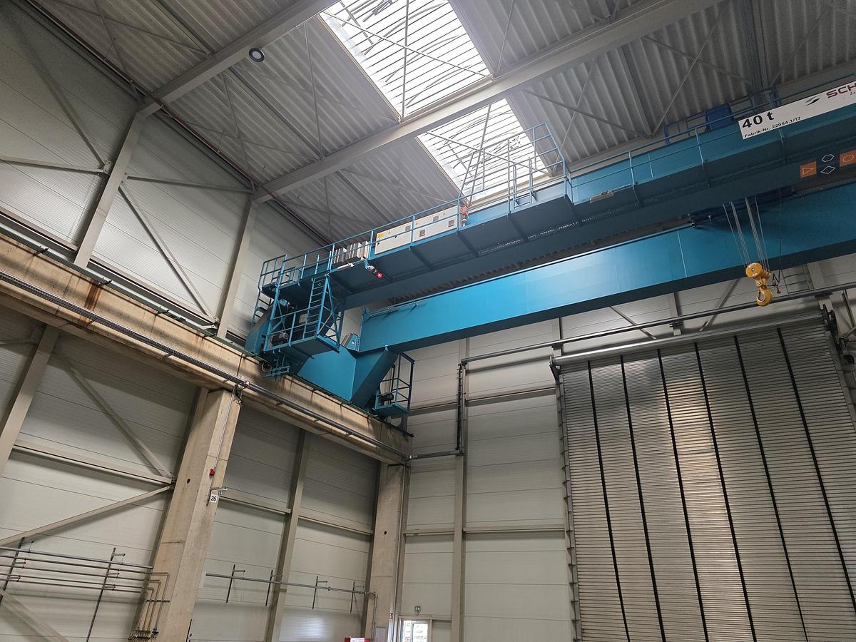 Used 2 x 40 tonne Abus/Schaeffer Overhead Bridge/Travelling Cranes