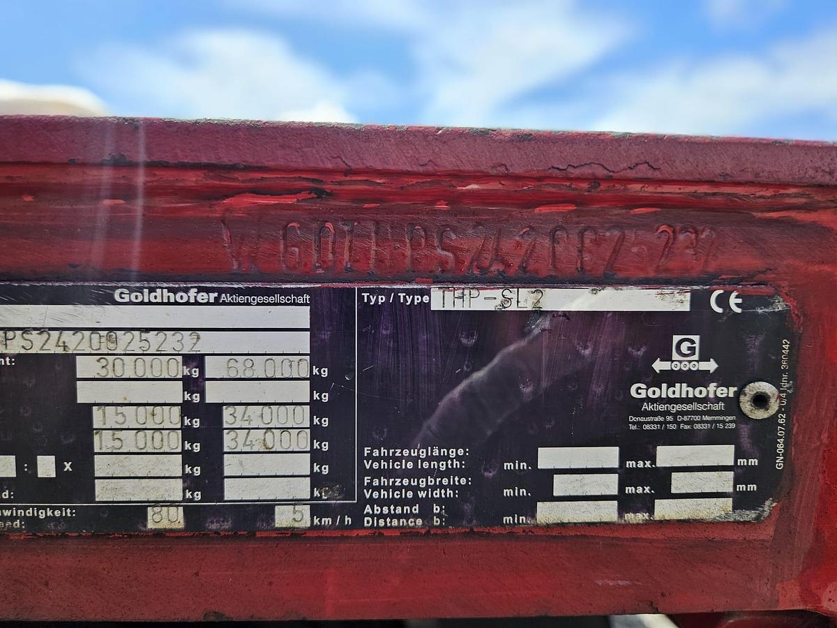 Used Goldhofer Model THP/SL 7 axle line Modular Trailer