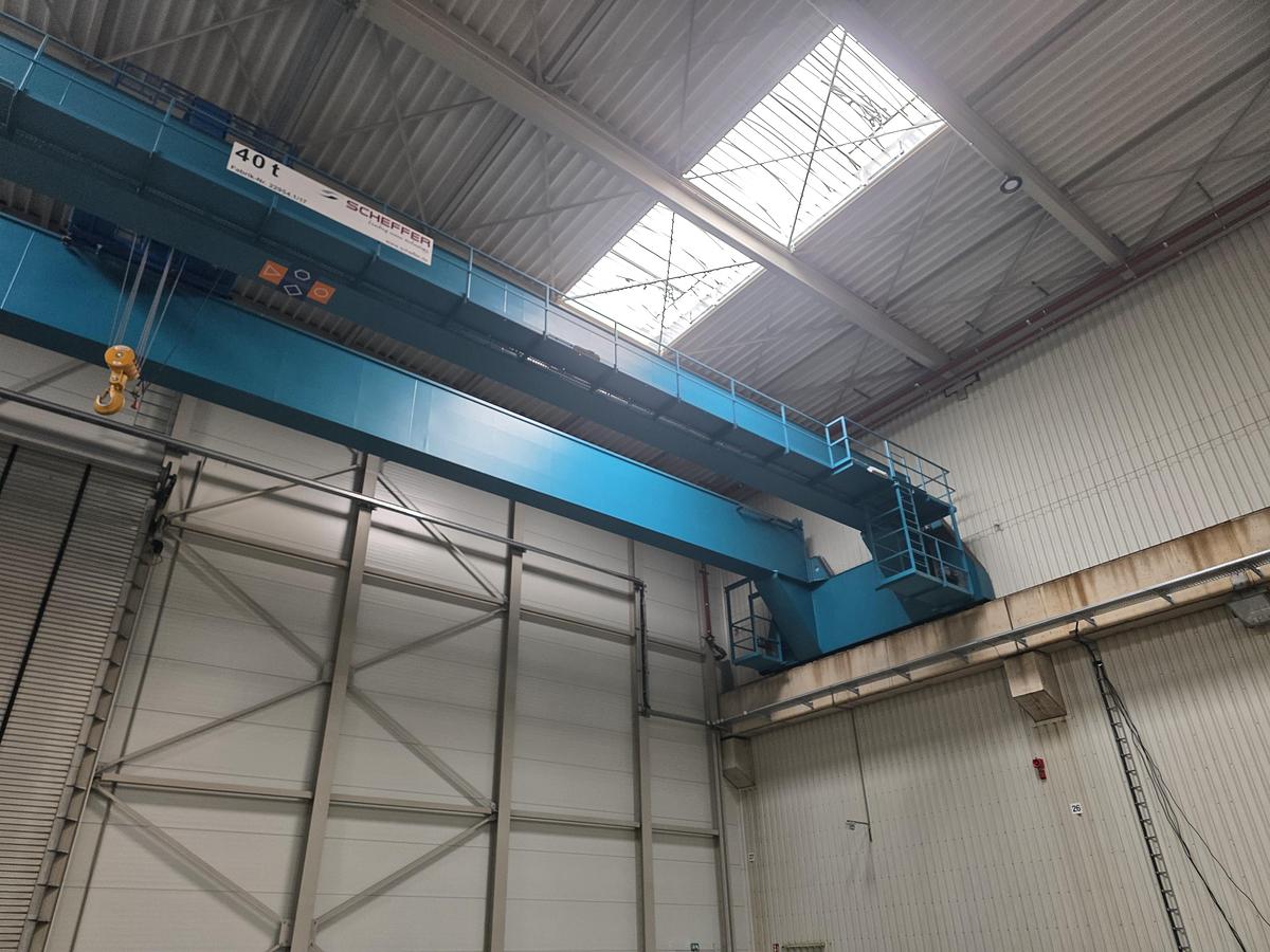 Used 2 x 40 tonne Abus/Schaeffer Overhead Bridge/Travelling Cranes