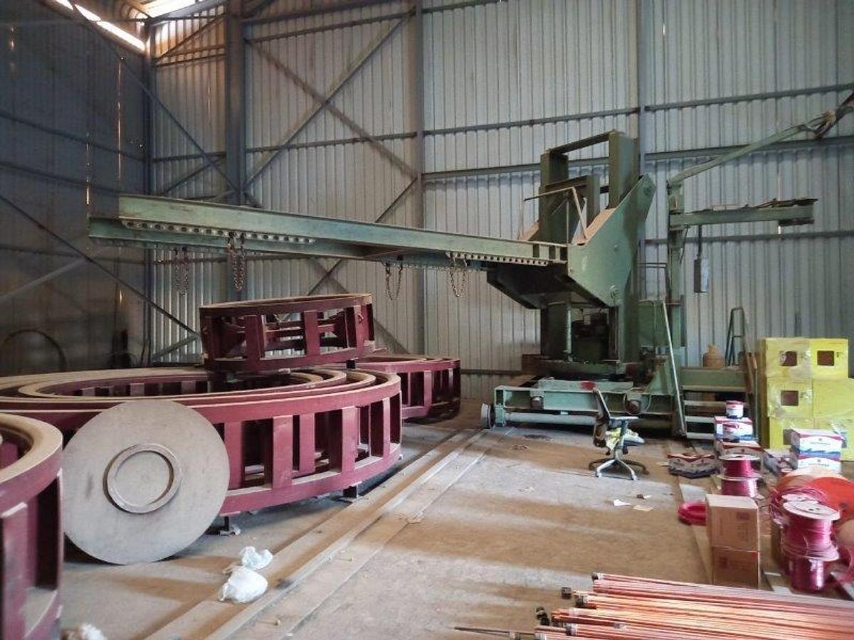 Used Schleifstein Dished End Forming Press/Flanging Machine