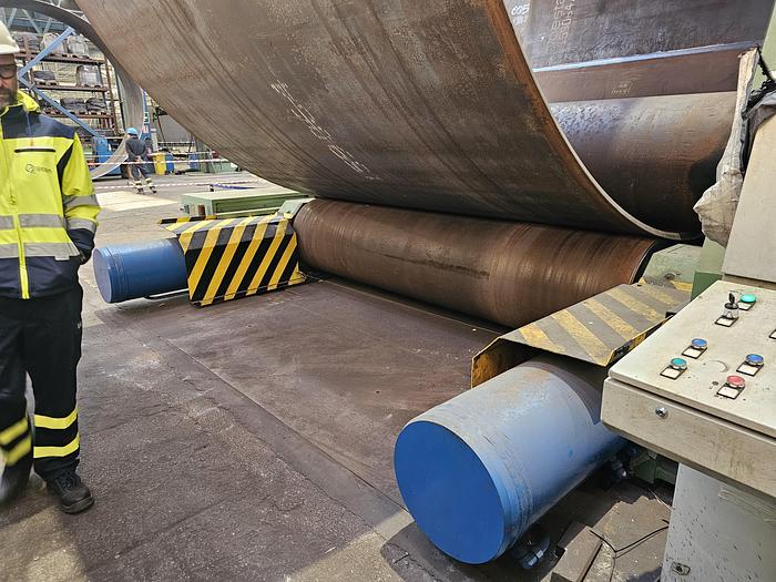 Used Heavy Plate Bending Rolls, 3.6m x 140mm thickness capacity thickness capacity
