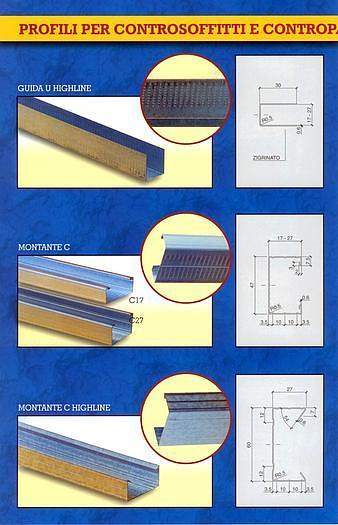 New  F&P Lines f. Ceiling, Upright, Guide... Profiles  #3612