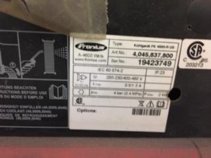 Used 2009 GENESIS/FANUC DUAL ARM FANUC ARCMATE 100iC A/B TABLE WELDING CELL, BARLEY USED