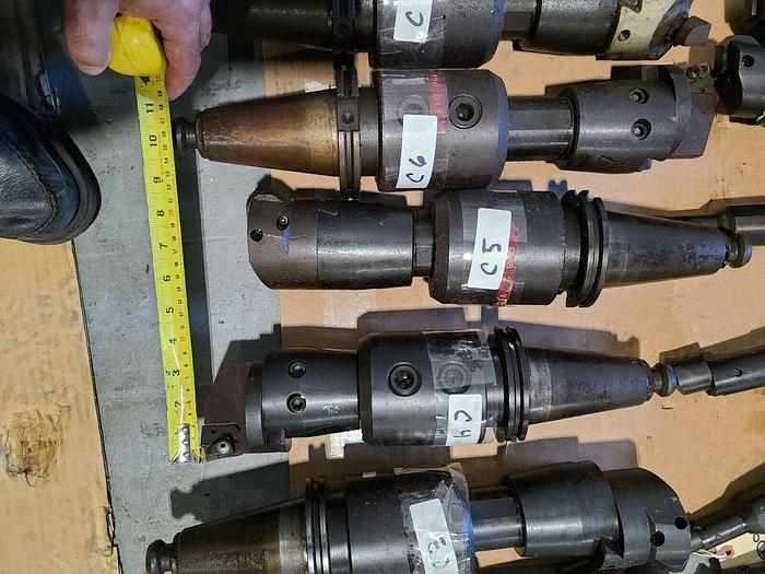 Used Assorted CNC Tool Holders with Cutters & Drills For Milling Machines VMC Tools J