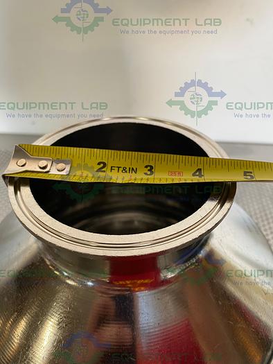 Used Eagle Stainless BTB-21 316L Stainless Steel 10 Liter Bottle w/ 4" Sanitary Fit