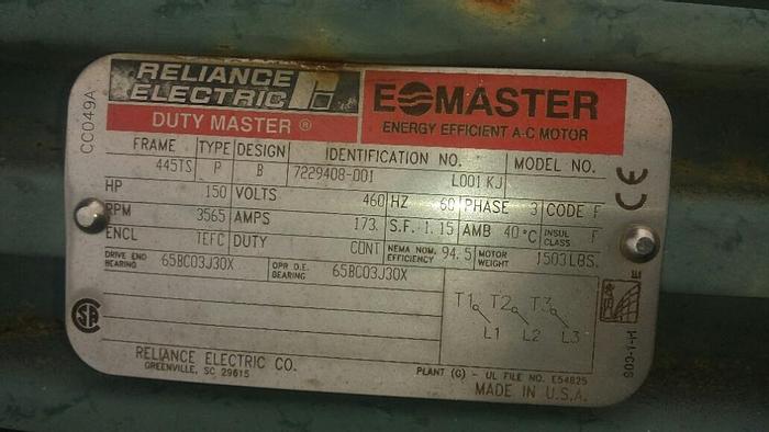 Used Blower, 150 HP, Centrifugal, Spencer, 316 S/st, Gas, #S740362