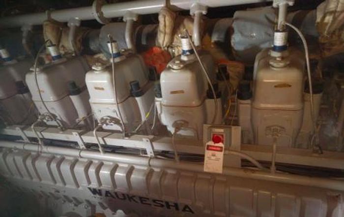Used 2.82 MW 2005 Used Waukesha 16VAT27GL Natural Gas Generator