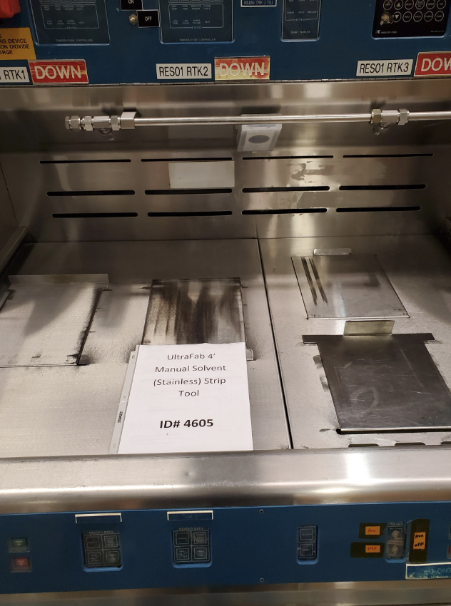 Used Ultrafab 4’ Manual Solvent Strip Tool (Stainless Steel)