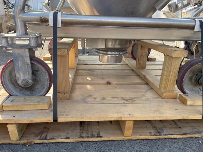 Used 250 Gallon Stainless Steel Sanitary Tote Tank