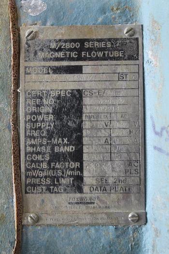Used Foxboro 2804-SABA-TSA-G 4" Magnetic Flow Tube #42317