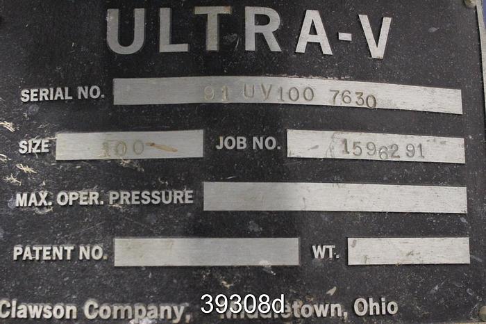 Used Black Clawson UV100 Pressure Screen #39308