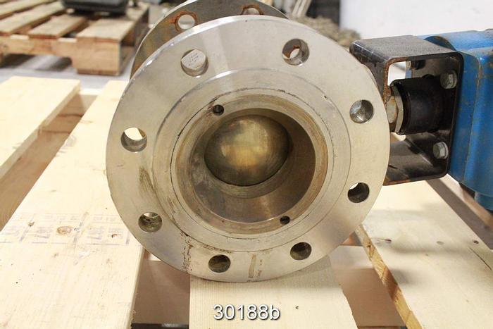 Used Marwin 5333R 4" Control Ball Valve (Stainless Steel) #30188