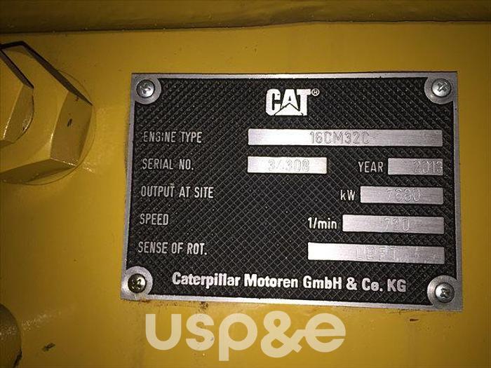 7.7 MW 2013 New Caterpillar 16CM32C Diesel Generator Sets