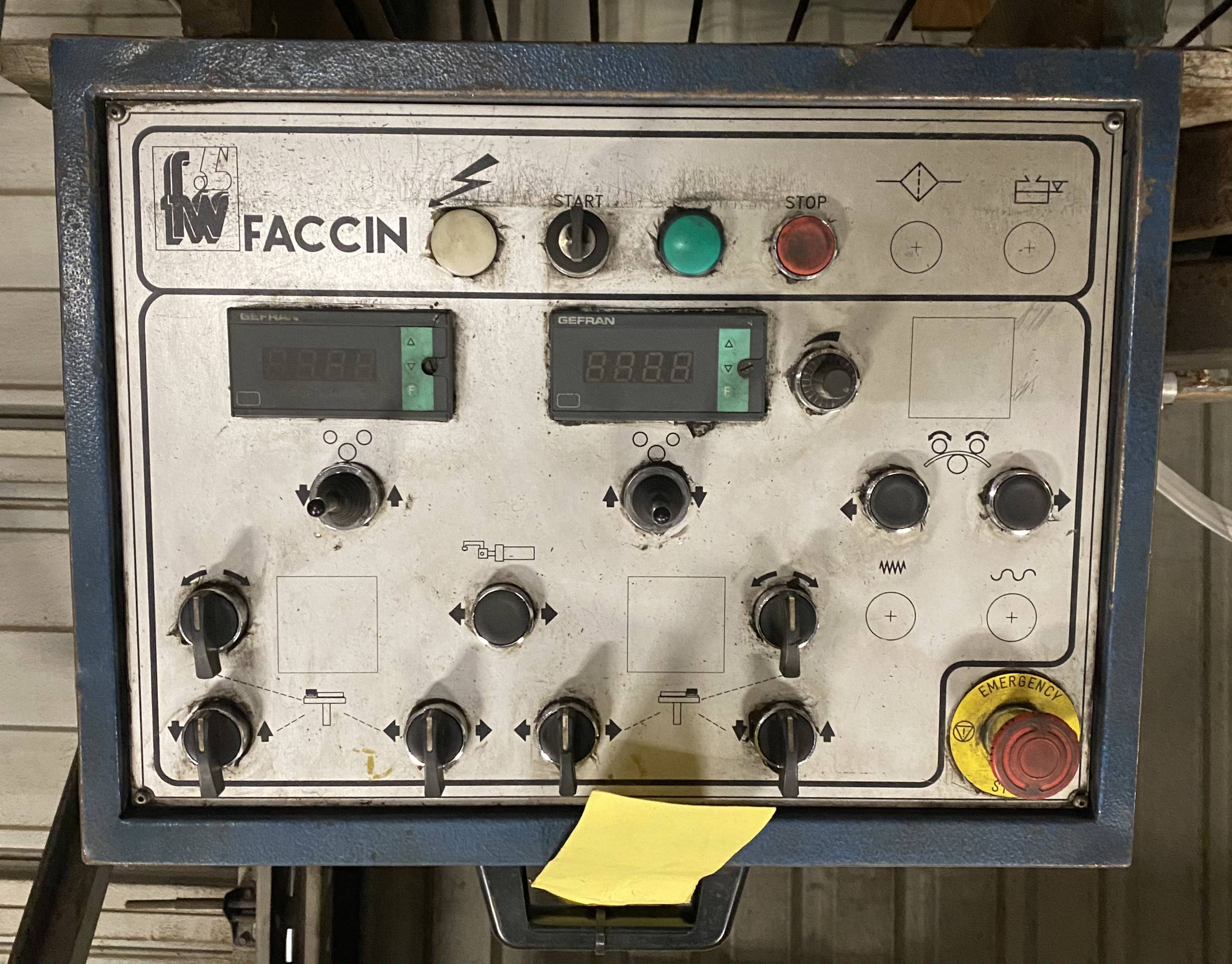 Used 2012 Faccin Hydraulic Angle Bending Roll Model: 130