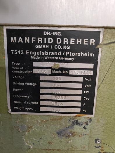 Used Manfrid Dreher High Speed Finishing Machine Tumbling Polishing Metal