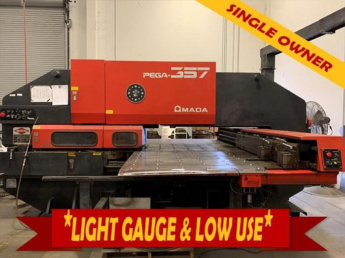 Used 1990 33 Ton Amada Pega 357 CNC Turret Punch