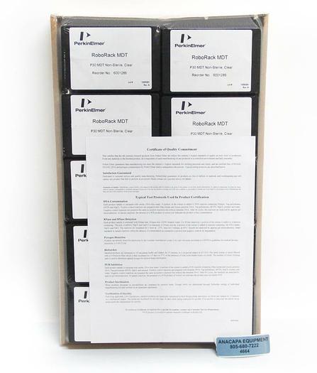 Perkin Elmer RoboRack MDT P30 MDT Non-Sterile Clear 6001286 NEW (4664)