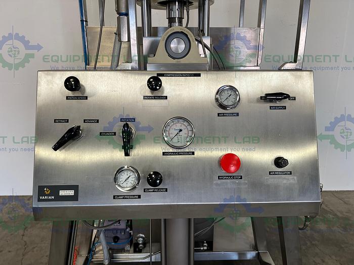 Used Varian  L & L4006MLWJ Load & Lock 6" Chromatography Column On Skid w/ Feed Pump