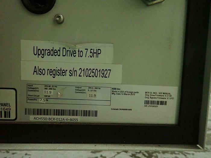 Used ABB ACH550-BCR-012A-4+B055 AC Drive