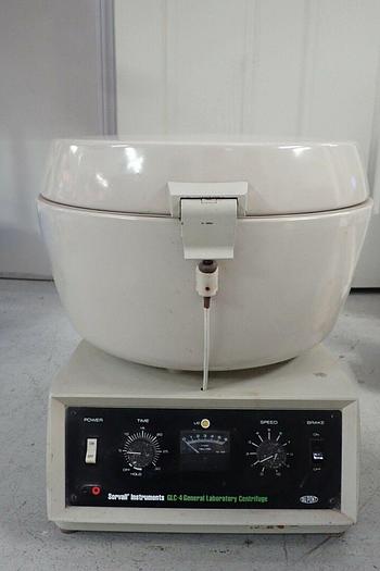 Used Dupont Sorvall Type GLC-4 Laboratory Centrifuge with Rotor & 3 Carrier Swings
