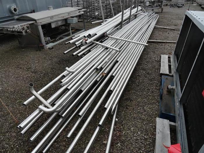 Used Stainless Steel Sanitary Pipes; 2"OD