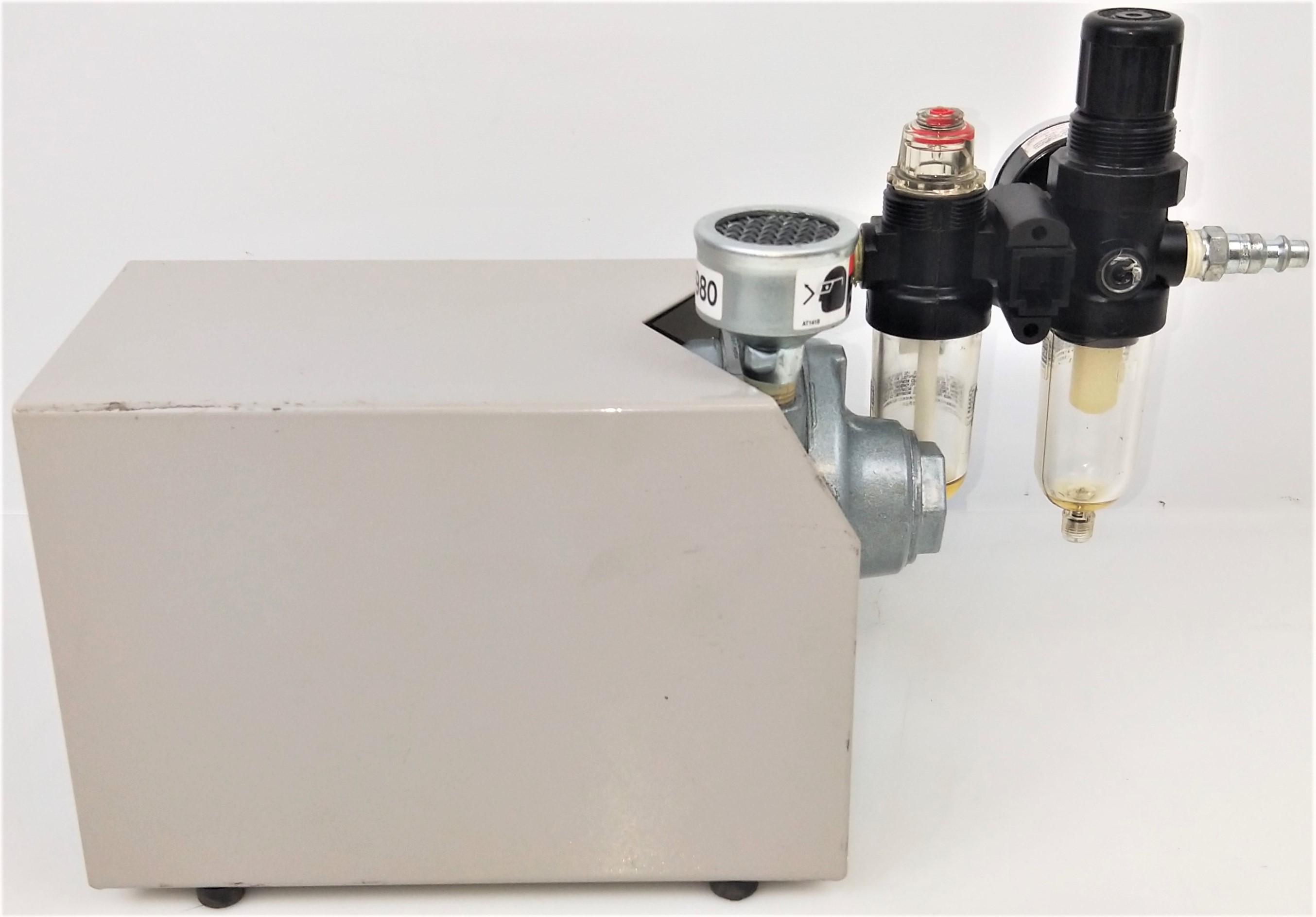 Used Cole-Parmer Masterflex L/S 7569-00 Air-Powered Peristaltic Pump with Pump Head, Carrying Case and Accessories