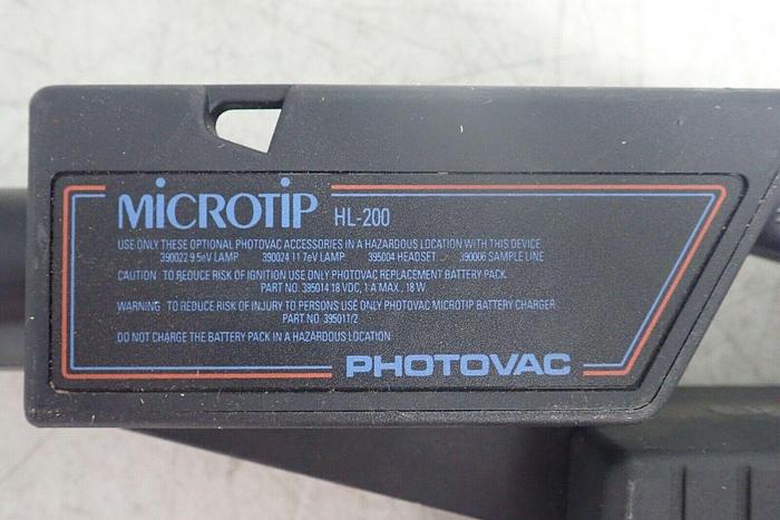 Used Photovac Microtip HL-200 Hand Held Air Monitor Photoionization