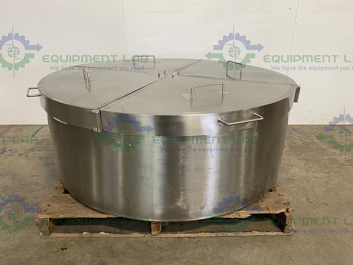 Used Millipore Stainless Steel Resin Container 88277020 w/ Sanitary Fittings