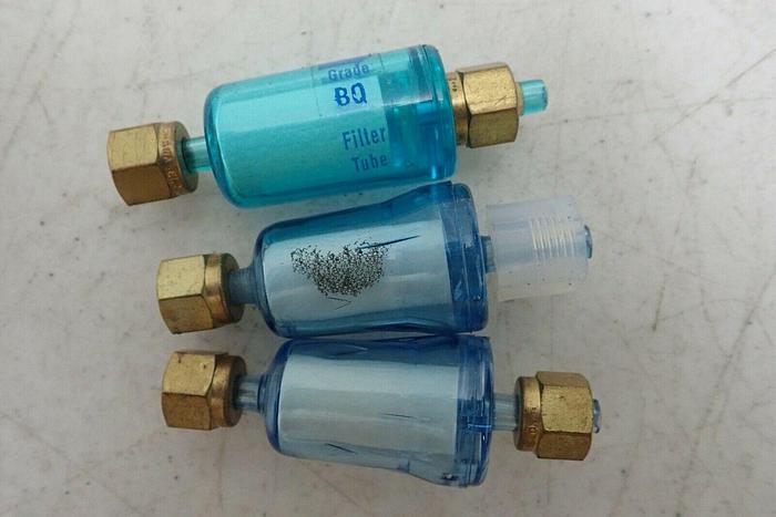 Used Lot of 3 Tekran 30-25150-000 Zero Air Filter Canisters with Extras & Case