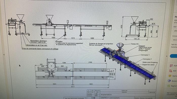 Gebruikt 2017 Séria Pizzasaus doseermachine/ doseermachine saus/ doseermachine pizzasaus/ doseermachine, type: QBA00133
