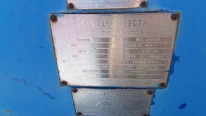 Used General Electric 300 HP Electric Motor