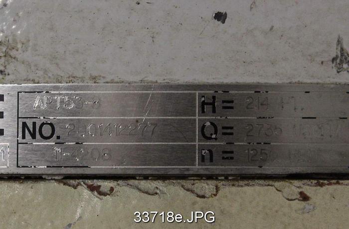 Used Sulzer Pump, APT 53-8, 10x8x21 #33718