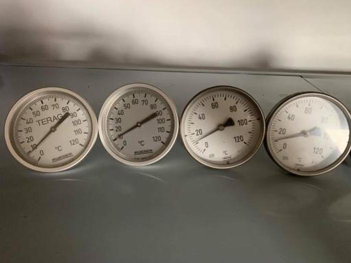 HAENNI - 100 mm Bimetal Thermometer BACK MOUNT 0°-