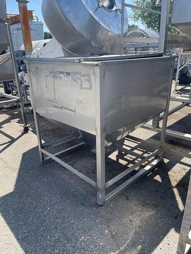 Used 42.5" x 42.5" Stainless Steel Hopper Tank