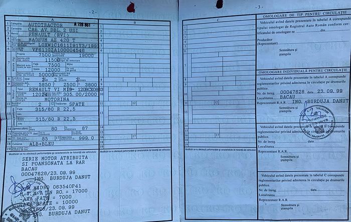 Gebruikt 1993 Renault MAGNUM 385 EURO 2