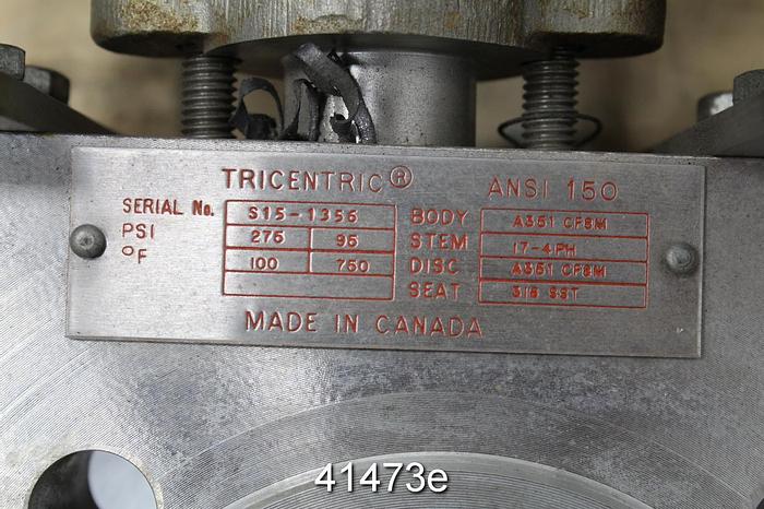 Used Tricentric Ansi 150 3" Butterfly Valve #41473