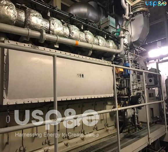 Used 2.6 MW 2005 Used Niigata 8L22AG Natural Gas Generator