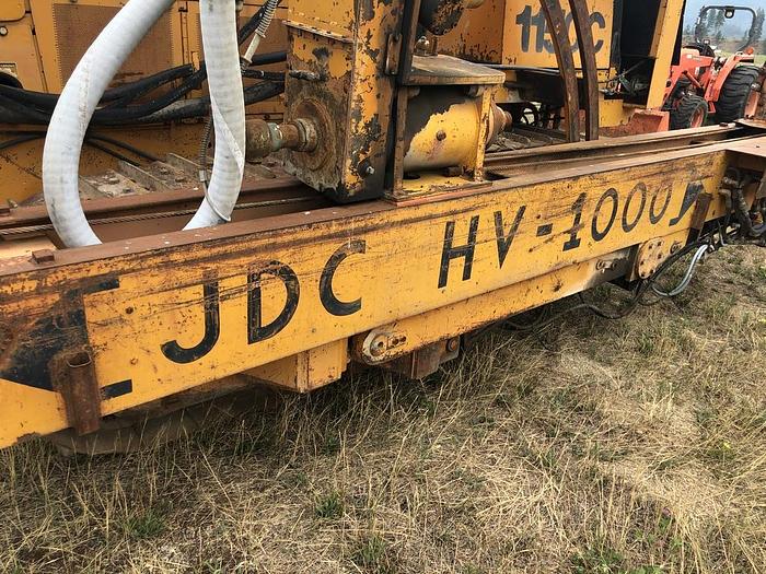 Used HB19356 Drain-hole Drill, mounted on Case 1150C Dozer Jensen JDC HV100  on Case 1150C track drill