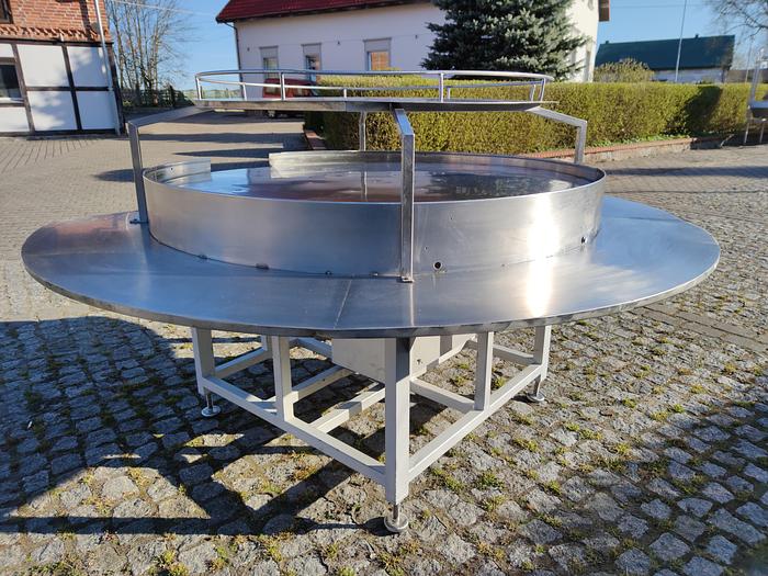 Used Stainless steel rotary buffer table