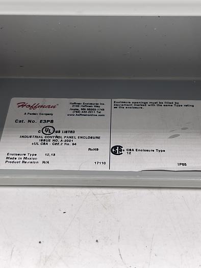 Used HOFFMAN E3PB