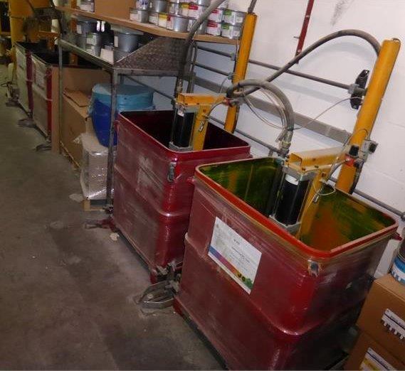 Used Betz P 100F pneumatic paint pumps 1995