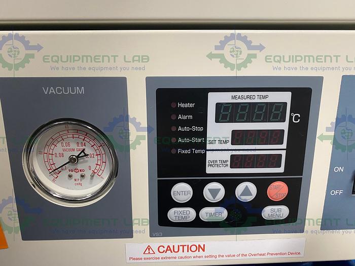 Used Yamato ADP-21 PID-Controlled Vacuum Drying Oven 250°C 120 V